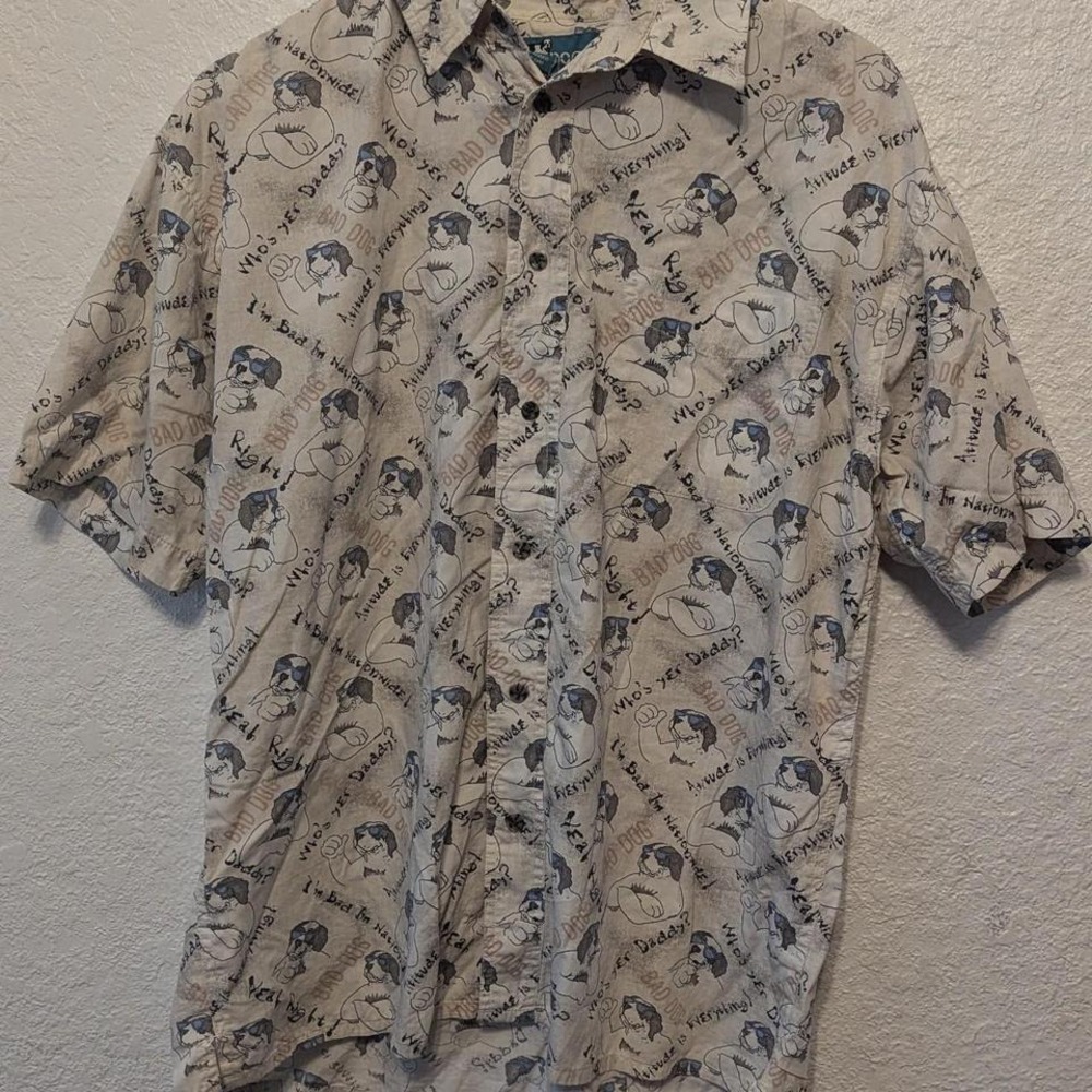 BIG Dog Vintage Button Up Mens S/M